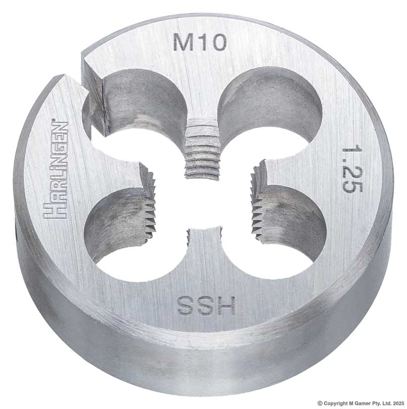 M10 x 1.25mm HSS Round Die